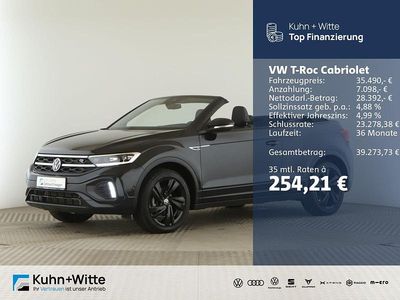 Gebraucht VW T-Roc Cabriolet R-line 150 PS (110 kW) 2024 Deep black perleffekt Cabrio