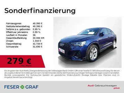 Gebraucht Audi Q3 Sportback S-Line 150 PS (110 kW) 2025 Navarrablau metallic SUV