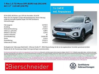 Weiß Gebraucht 2023 VW T-Roc Move SUV | 22.950 € (Guter Preis)
