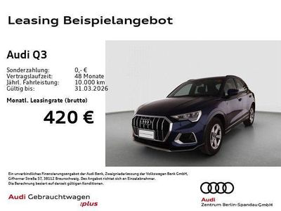 Gebraucht Audi Q3 Advanced Plus 150 PS (110 kW) 2025 Blau SUV