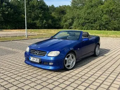 Gebraucht Mercedes SLK230 193 PS (141 kW) 1997 Blau Cabrio