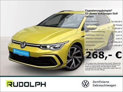 Gebraucht VW Golf VII R-line 150 PS (110 kW) 2022 Gelb Kombi