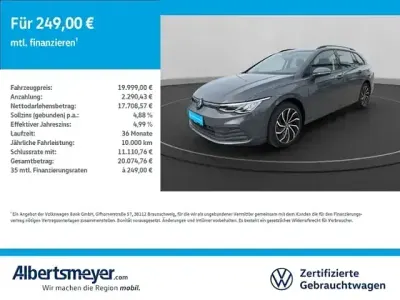Usata VW Golf VIII Life 85 CV (62 kW) 2022 Grigio Station wagon