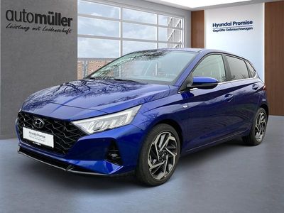 Gebraucht Hyundai i20 Prime 120 PS (88 kW) 2022 Blau intense blue / mic Kleinwagen