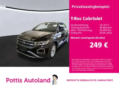 Gebraucht VW T-Roc Style 110 PS (80 kW) 2022 Deep black perleffekt SUV