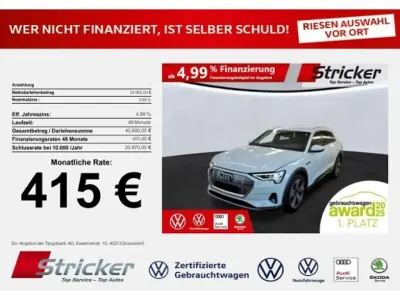 Gebraucht Audi e-tron Advanced Plus 300 kW (408 PS) 2023 Gletscherweiß metallic (metallic) SUV