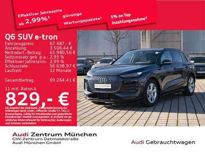 Plasmablau metallic Gebraucht 2024 Audi Q6 e-tron Ambiente SUV | 67.487 € (Fairer Preis)