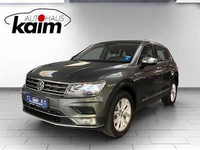 Indiumgrau metallic Gebraucht 2016 VW Tiguan Highline SUV | 23.999 € (Fairer Preis)
