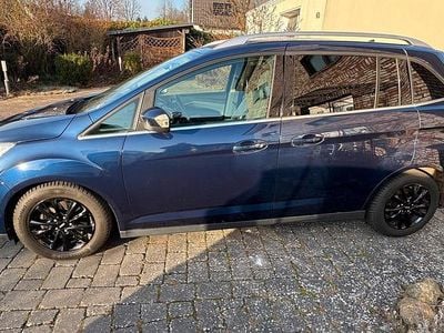 Gebraucht Ford Grand C-Max Titanium 150 PS (110 kW) 2012 Blau Van / Kleinbus