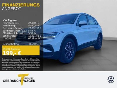 Gebraucht VW Tiguan Life 150 PS (110 kW) 2024 Weiß SUV