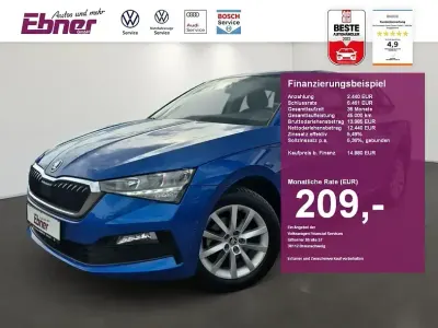 Gebraucht Skoda Scala Ambition 110 PS (80 kW) 2021 Blau Kleinwagen