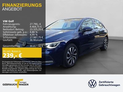 Blau Gebraucht 2022 VW Golf VIII Active | 25.860 € (Fairer Preis)