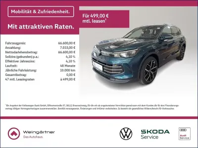 Neu VW Tiguan Elegance 193 PS (141 kW) 2026 Blau SUV