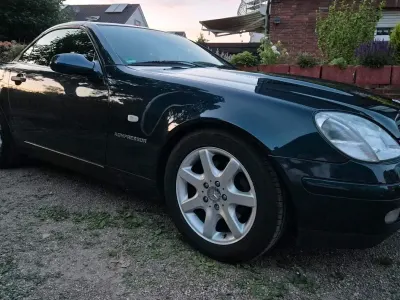 Gebraucht Mercedes SLK230 193 PS (141 kW) 1998 Blau Cabrio