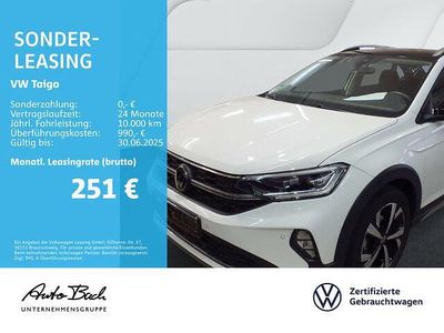 Gebraucht VW Taigo Pro 116 PS (85 kW) 2024 Weiß (pure white) SUV