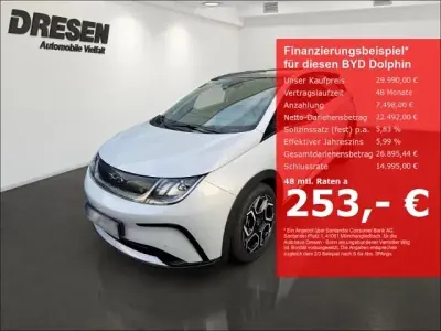 Neu BYD Dolphin Design 150 kW (204 PS) 2026 Skiing white Kleinwagen