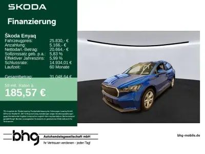Brugt Skoda Enyaq iV 132 kW (180 HK) 2022 Blå SUV