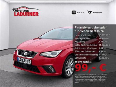 Gebraucht Seat Ibiza FR 95 PS (69 kW) 2022 Rot Kleinwagen
