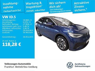 Gebraucht VW ID.5 Pure 125 kW (170 PS) 2025 Blue dusk metallic/schwarz (metallic) SUV