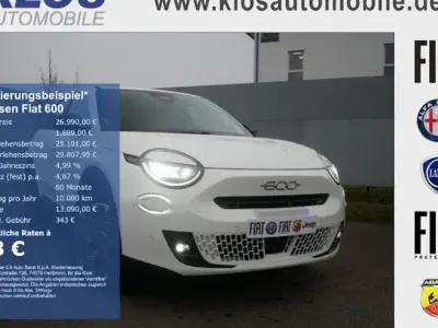 Nuova Fiat 600 La Prima 110 CV (80 kW) 2026 Bianco SUV