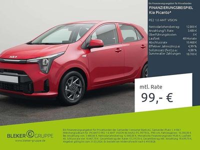 Usata Kia Picanto Vision 79 CV (58 kW) 2025 Rosso Utilitaria