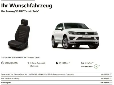 Gebraucht VW Touareg Terrain Tech 262 PS (192 kW) 2015 Weiß SUV