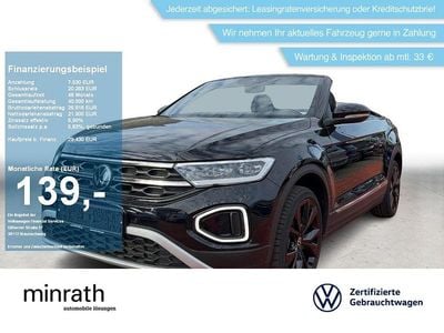 Brugt VW T-Roc Cabriolet Style 116 HK (85 kW) 2025 Sort Cabriolet
