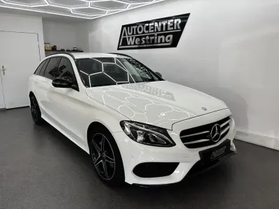 Gebraucht Mercedes C180 AMG line 156 PS (114 kW) 2017 Weiß Kombi
