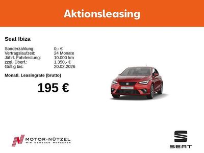Rot Neu 2026 Seat Ibiza Limousine | 24.990 € (Fairer Preis)