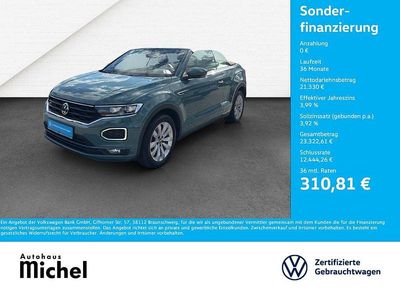 Grün Gebraucht 2021 VW T-Roc Cabriolet R-line Cabrio | 21.330 € (Guter Preis)