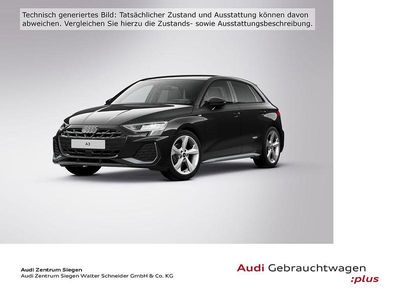 Mythosschwarz metallic Gebraucht 2024 Audi A3 S-Line Limousine | 37.910 € (Teuer)