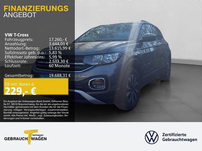 Gebraucht VW T-Cross Active 95 PS (69 kW) 2021 Grau SUV
