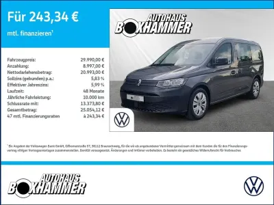 Gebraucht VW Caddy Basis 122 PS (89 kW) 2022 Grau Van / Kleinbus
