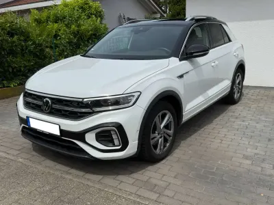 Gebraucht VW T-Roc R-line 150 PS (110 kW) 2022 Pure white/schwarz SUV
