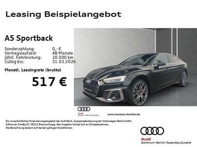Schwarz Gebraucht 2025 Audi A5 Sportback S-Line Kleinwagen | 48.889 € (Etwas zu teuer)