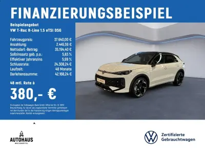 Gebraucht VW T-Roc R-line 150 PS (110 kW) 2025 Weiß SUV