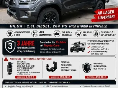 Neu Toyota HiLux 204 PS (150 kW) 2026 Grau Pickup