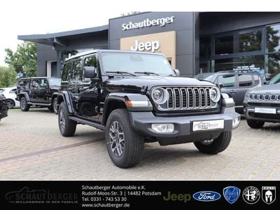 Gebraucht Jeep Wrangler Sahara 272 PS (200 kW) 2024 Black clear coat SUV