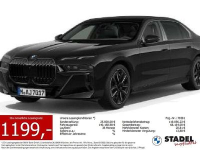 Nouă BMW 740 M Sport 299 CP (219 kW) 2025 Negru Berlinǎ