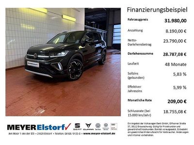 Neu VW T-Cross R-line 150 PS (110 kW) 2026 Schwarz SUV