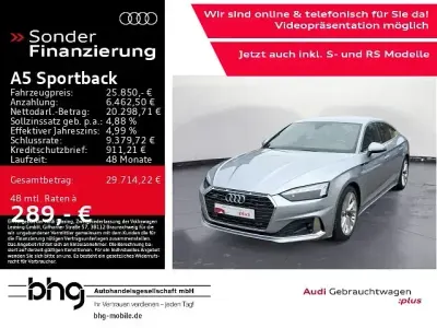 Gebraucht Audi A5 Sportback Ambiente 204 PS (150 kW) 2021 Silber Kleinwagen