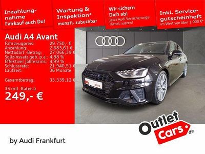 Mythosschwarz metallic Gebraucht 2022 Audi A4 S-Line Kombi | 29.750 € (Guter Preis)