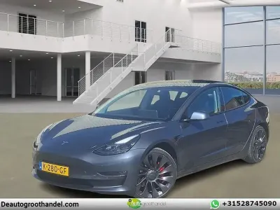 Usata Tesla Model 3 Performance 339 kW (462 CV) 2020 Grigio Berlina