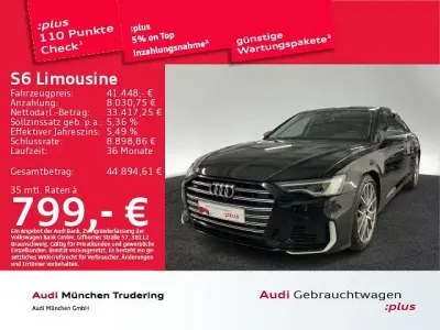 Gebraucht Audi S6 Design 349 PS (256 kW) 2020 Mythosschwarz metallic Limousine