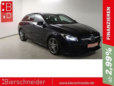 Blau Gebraucht 2018 Mercedes CLA200 Shooting Brake AMG line Kombi | 21.490 € (Etwas zu teuer)