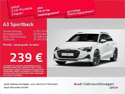 Gebraucht Audi A3 Ambiente 150 PS (110 kW) 2025 Gletscherweiß metallic Limousine