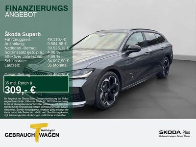 Neu Skoda Superb SportLine 193 PS (141 kW) 2025 Grau Kombi