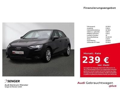Schwarz Gebraucht 2022 Audi A3 Sportback e-tron Kleinwagen | 22.180 € (Guter Preis)