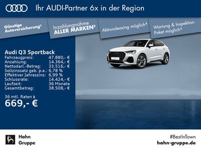 gebraucht Audi Q3 Sportback S line 35 TDI 110 KW (150)PS