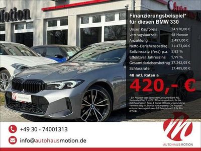 Gebraucht BMW 330e M Sport 292 PS (214 kW) 2022 Skyscraper grau metallic Limousine